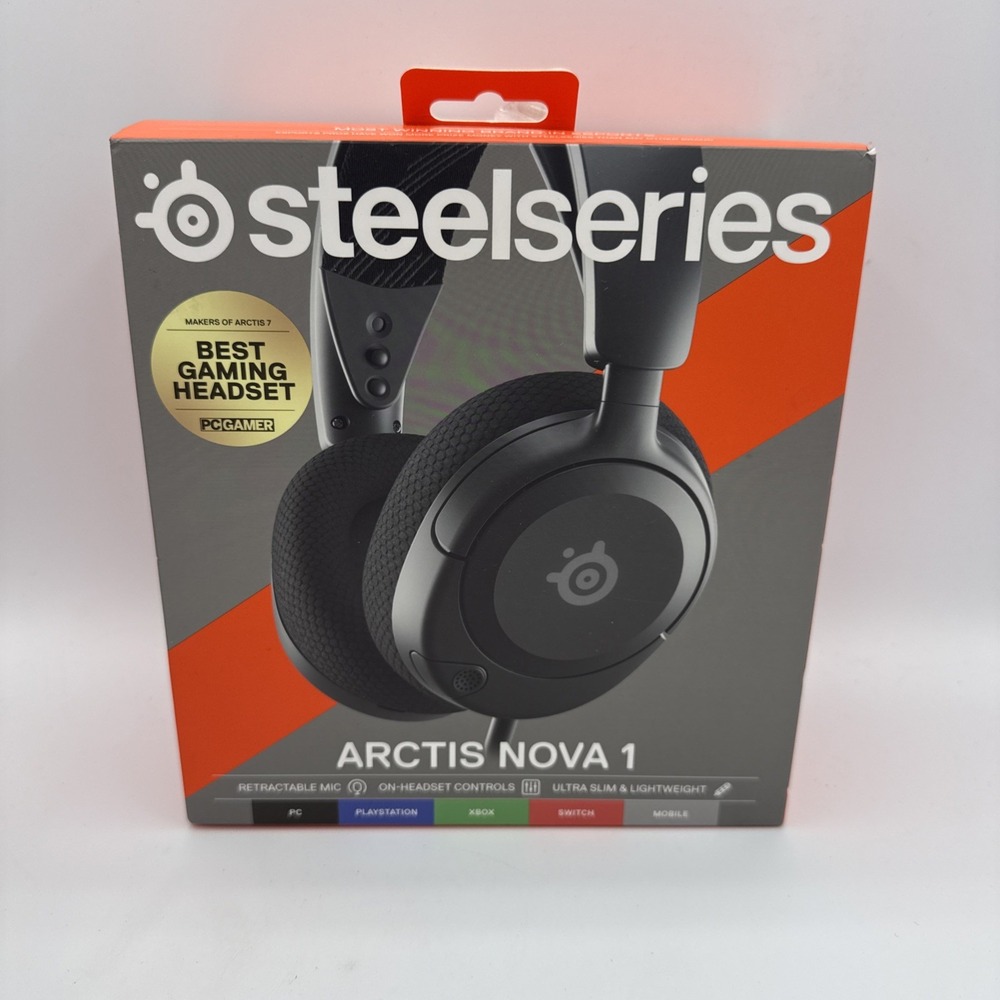 SteelSeries Arctis Nova 1 Over-Ear Gaming Headset - Black
